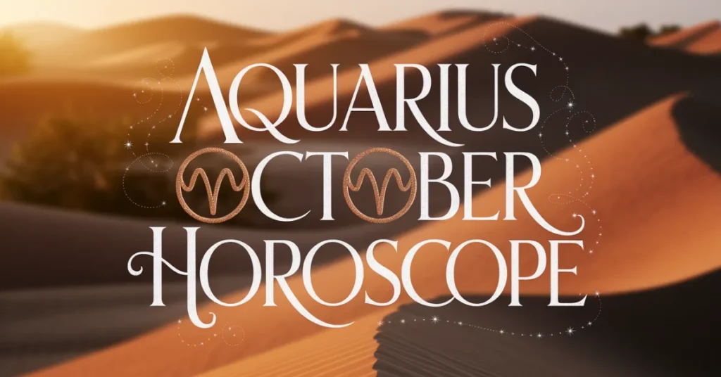 Aquarius October Horoscope