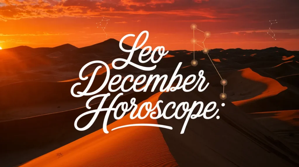 Leo December Horoscope