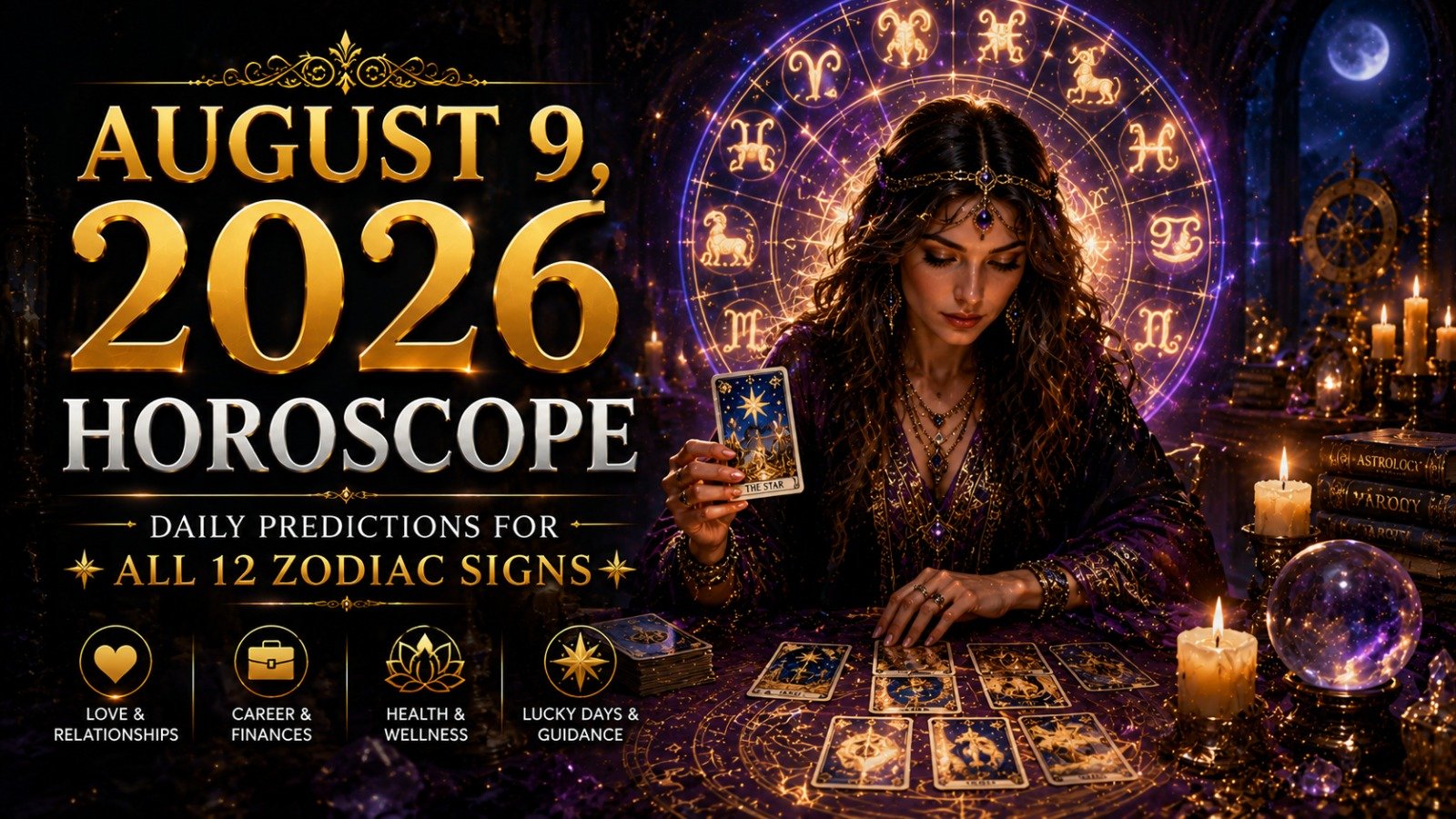 9 August 2026 Horoscope, Daily Horoscope August 9 2026, Horoscope Today 9 August, Today Horoscope 9 August 2026, August 9 Astrology Forecast, Daily Horoscope, Today Horoscope, Astrology Today, Horoscope Reading Today