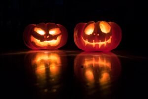 Spooky night atmosphere for Halloween horoscope 2026