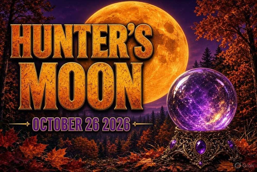 YouTube style Hunters Moon October 26 2026 thumbnail