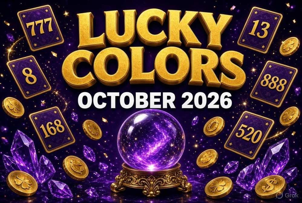 YouTube style lucky colors and numbers October 2026 thumbnail